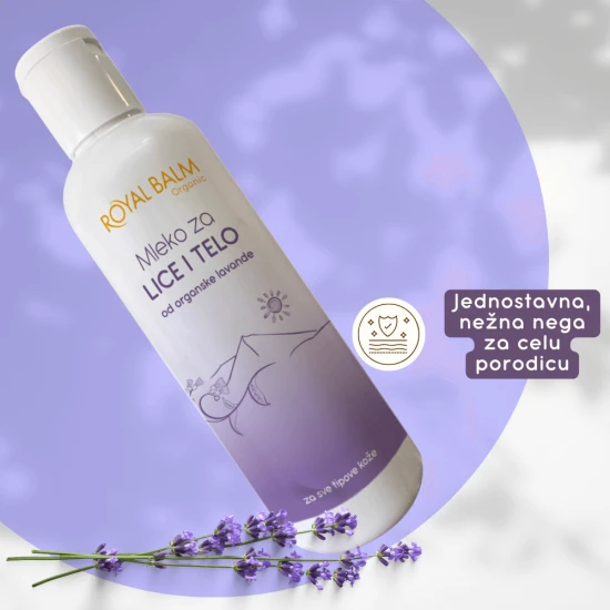 Mleko za lice i telo - Lavanda